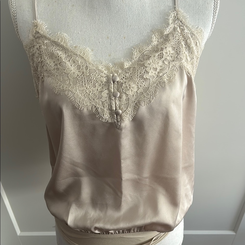 Abercrombie & Fitch Cream Lace bodysuit